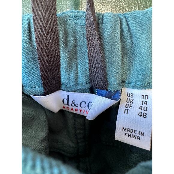 NWOT Denim & Co. QVC Adaptive Full Length Slim Straight Velveteen Pant Sz 10 - Picture 9 of 10